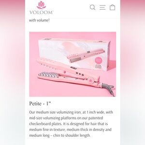 Petite Pink Volumizing Hair Iron